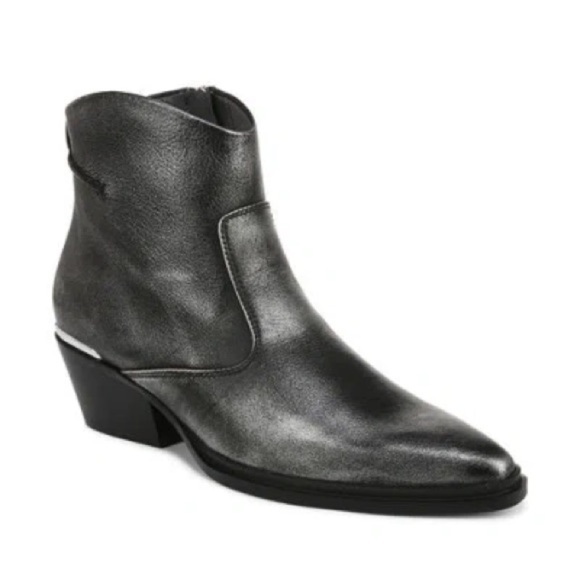 New Sarto by Franco Sarto Blake Pointed Toe Bootie Ankle Boot Metallic Sz 6 - Picture 1 of 12